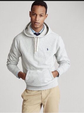 Polo by Ralph Lauren Heather Gray Pullover Hoodie